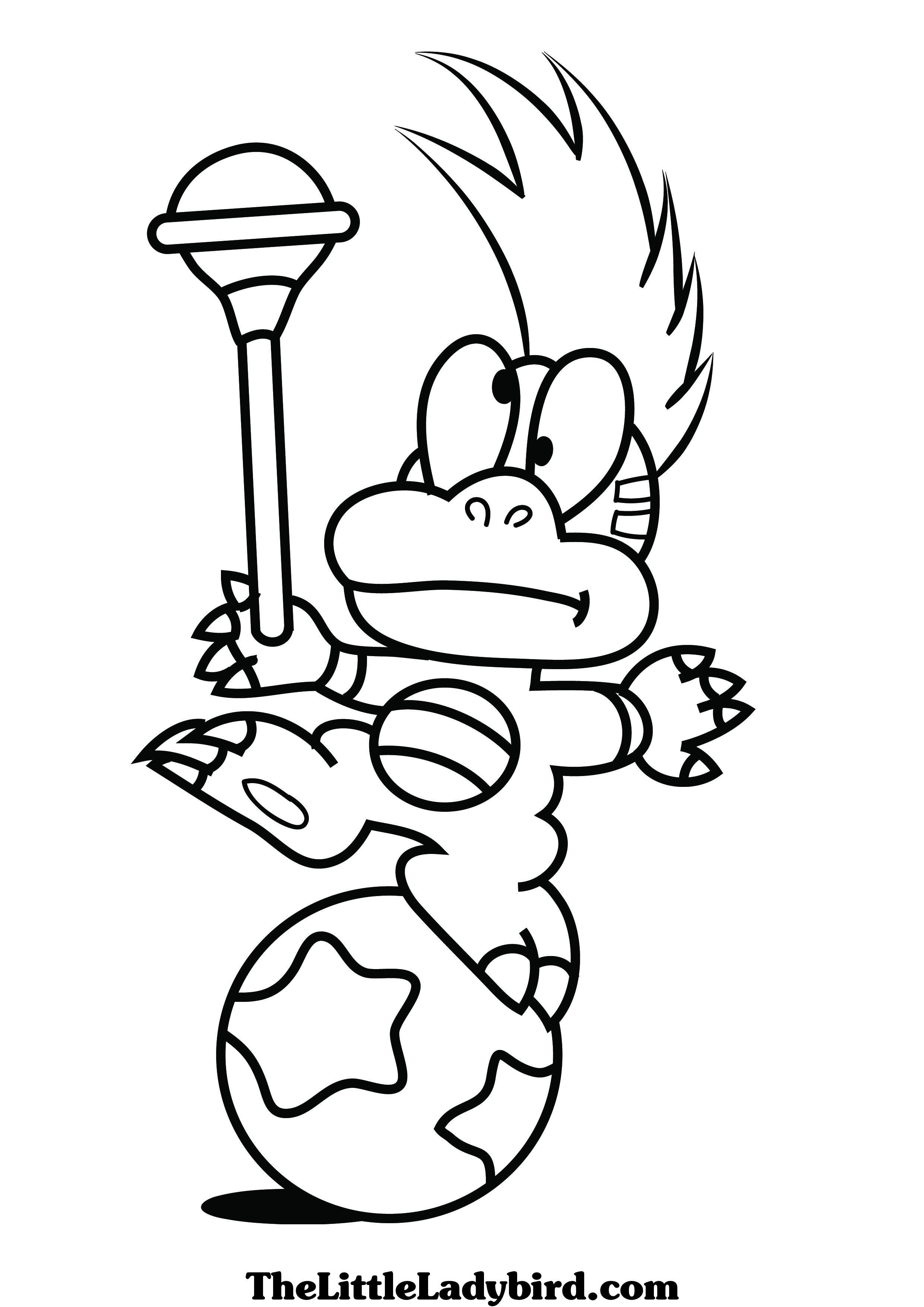 Mario Characters Coloring Pages Free Printable 55