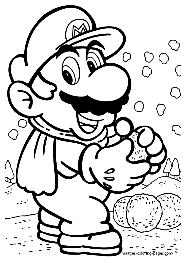 Mario Characters Coloring Pages Free Printable 57