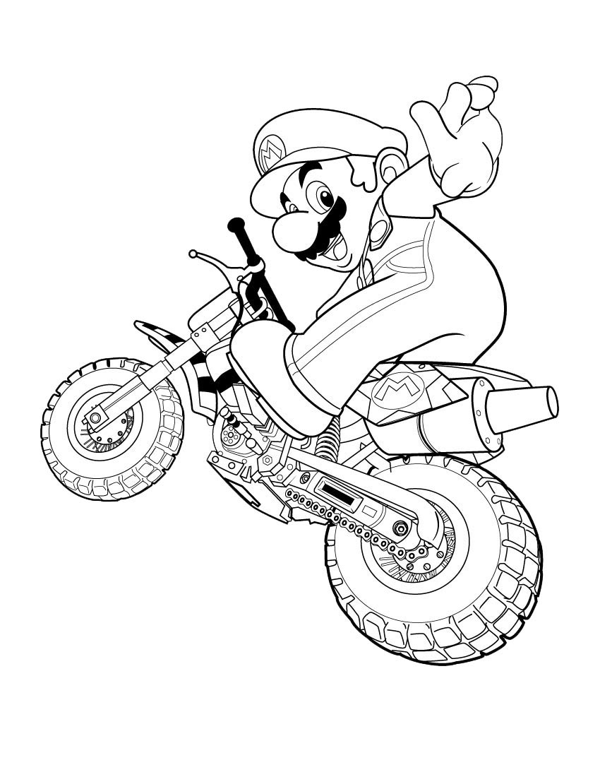 Mario Characters Coloring Pages Free Printable 6