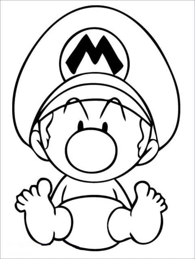 Mario Characters Coloring Pages Free Printable 64