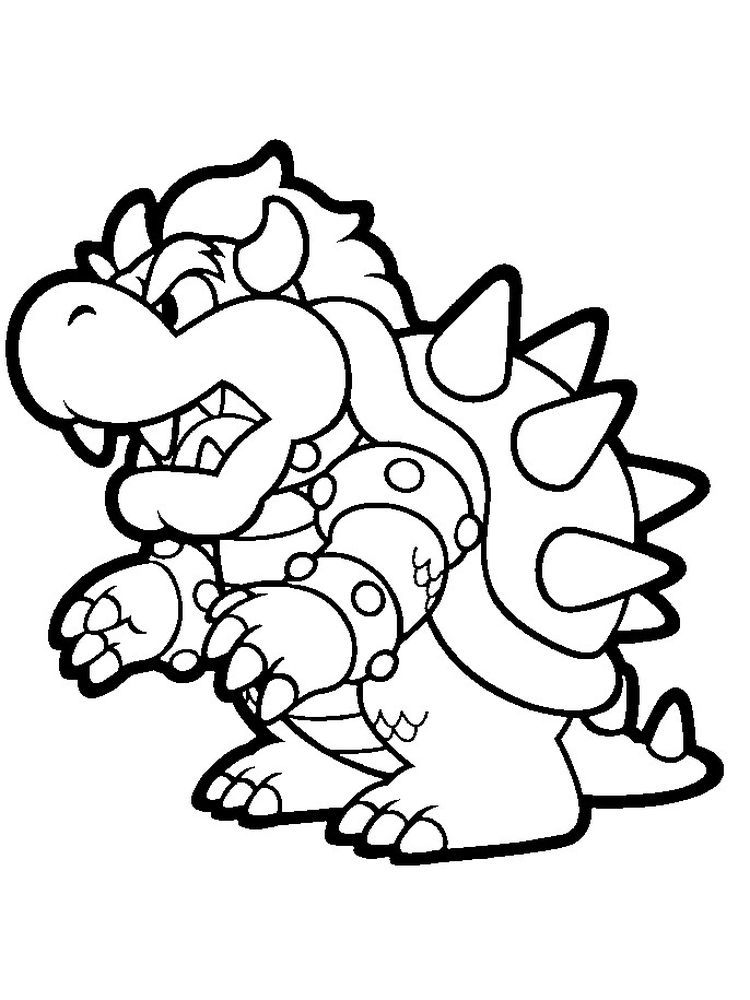 Mario Characters Coloring Pages Free Printable 7