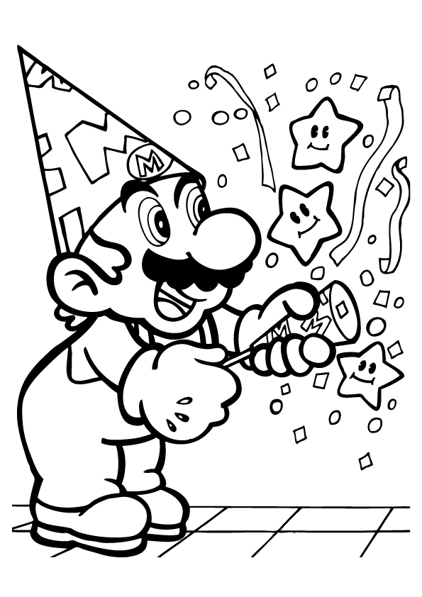 Mario Characters Coloring Pages Free Printable 74