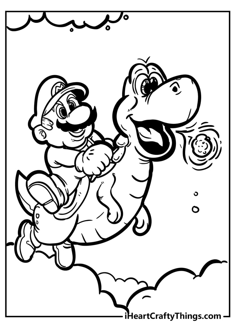 Mario Characters Coloring Pages Free Printable 76