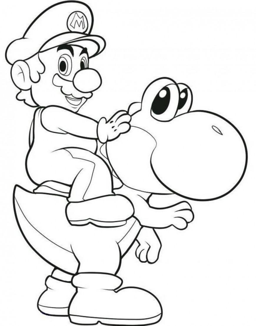 Mario Characters Coloring Pages Free Printable 9