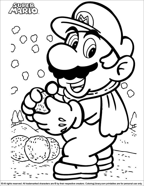 Mario Characters Coloring Pages Free Printable 90