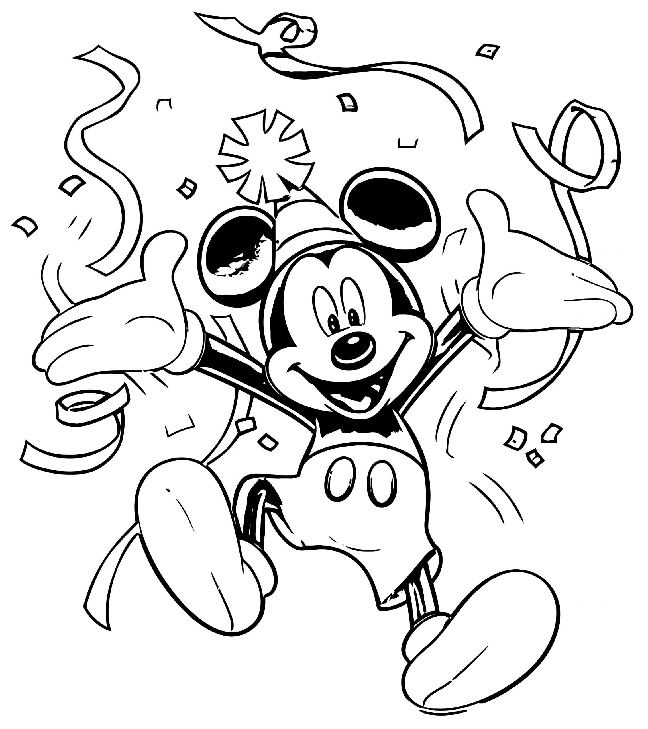 Mickey Mouse Coloring Pages Free Printables 107