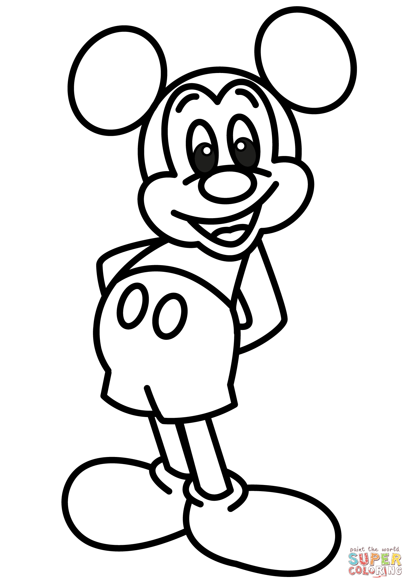 Mickey Mouse Coloring Pages Free Printables 109