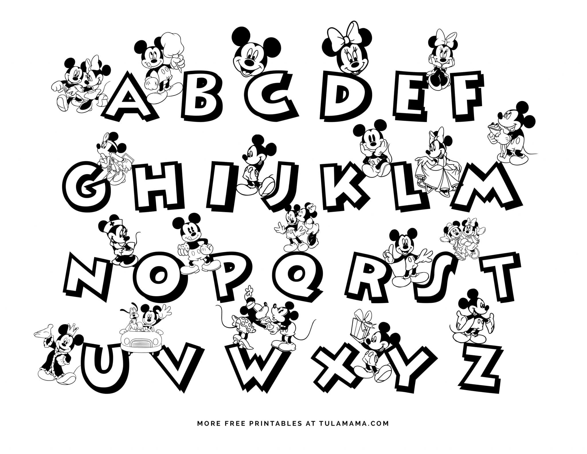 Mickey Mouse Coloring Pages Free Printables 111