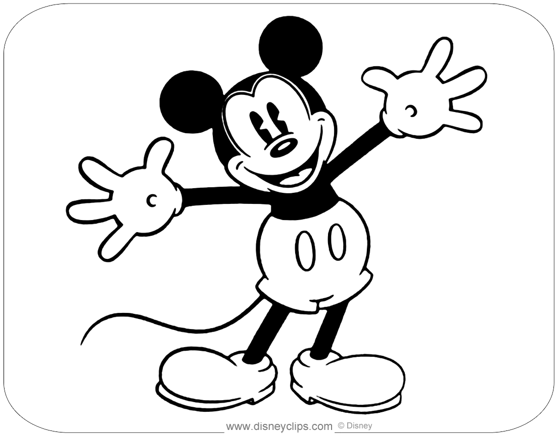 Mickey Mouse Coloring Pages Free Printables 116