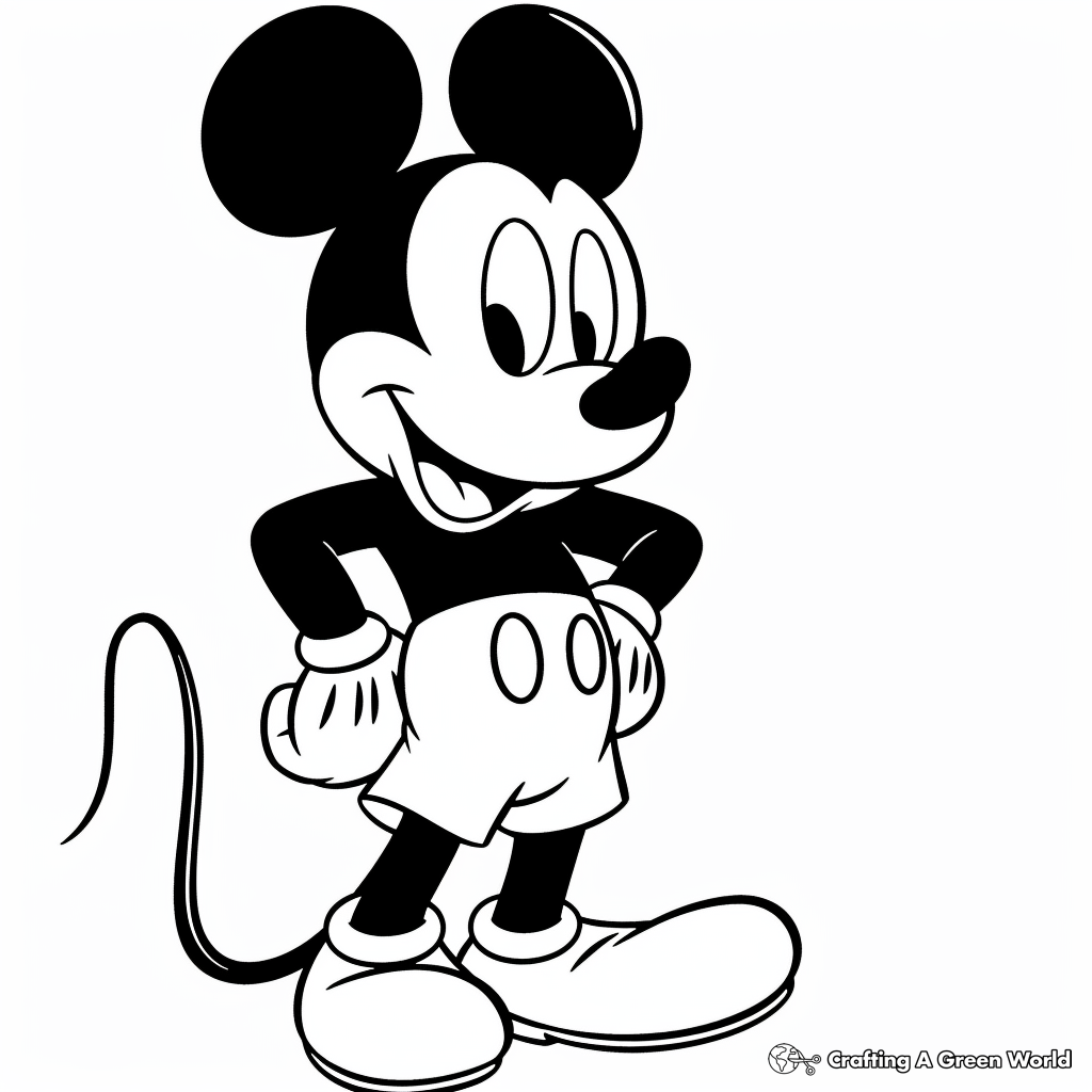 Mickey Mouse Coloring Pages Free Printables 117