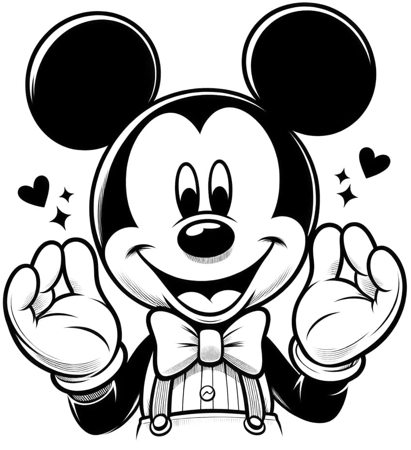 Mickey Mouse Coloring Pages Free Printables 118