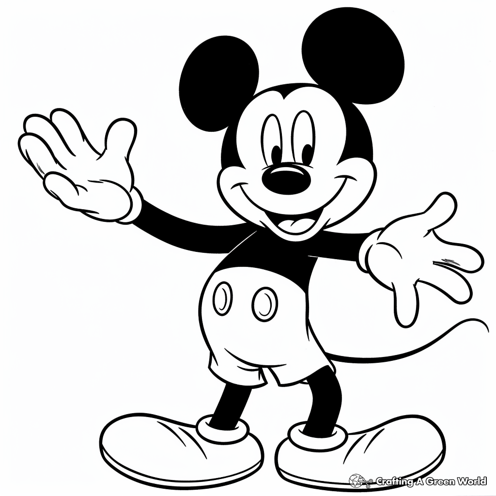 Mickey Mouse Coloring Pages Free Printables 12