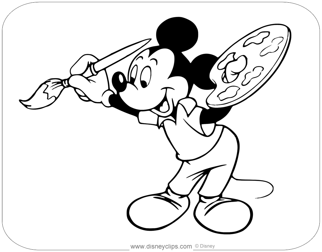 Mickey Mouse Coloring Pages Free Printables 121