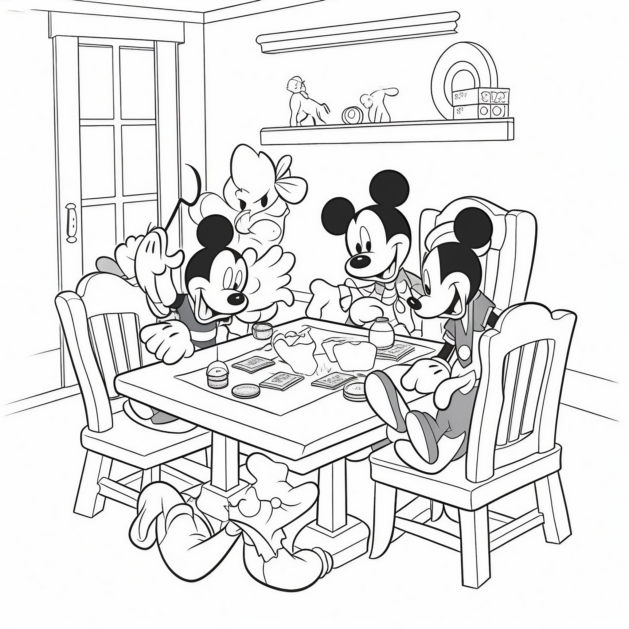 Mickey Mouse Coloring Pages Free Printables 125