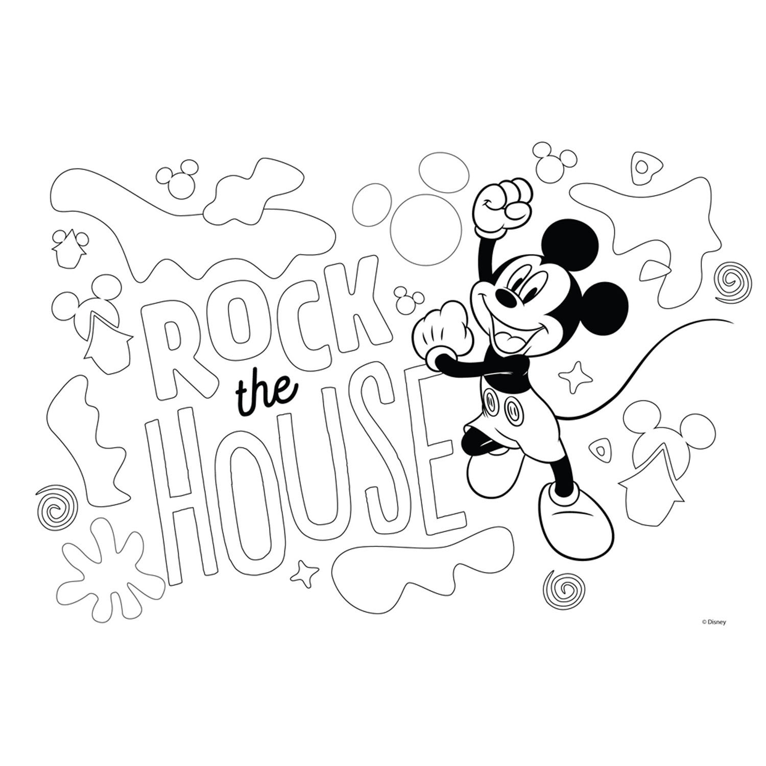 Mickey Mouse Coloring Pages Free Printables 131