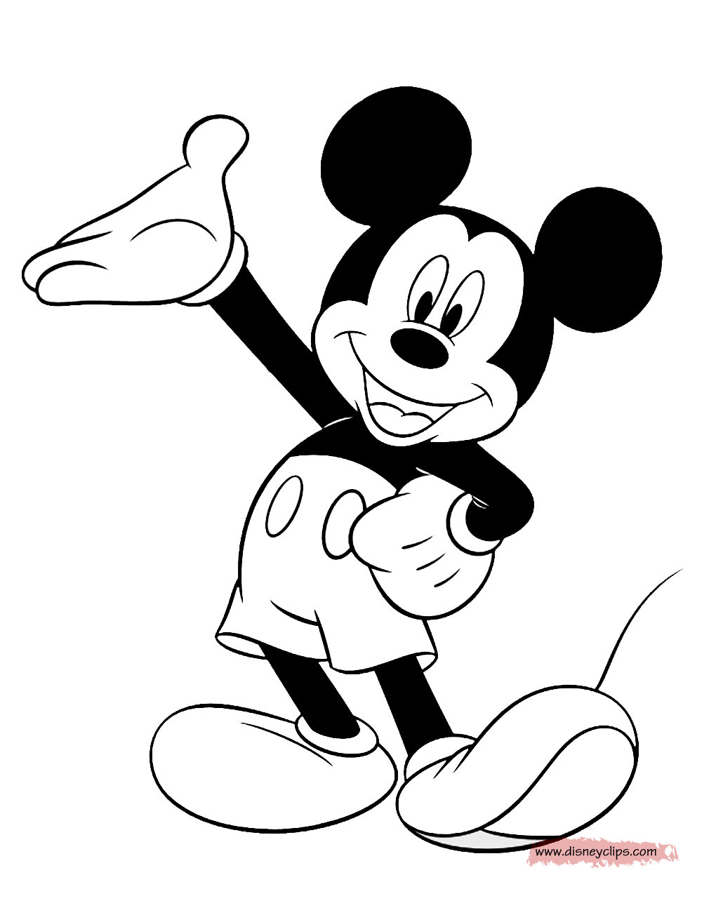 Mickey Mouse Coloring Pages Free Printables 132