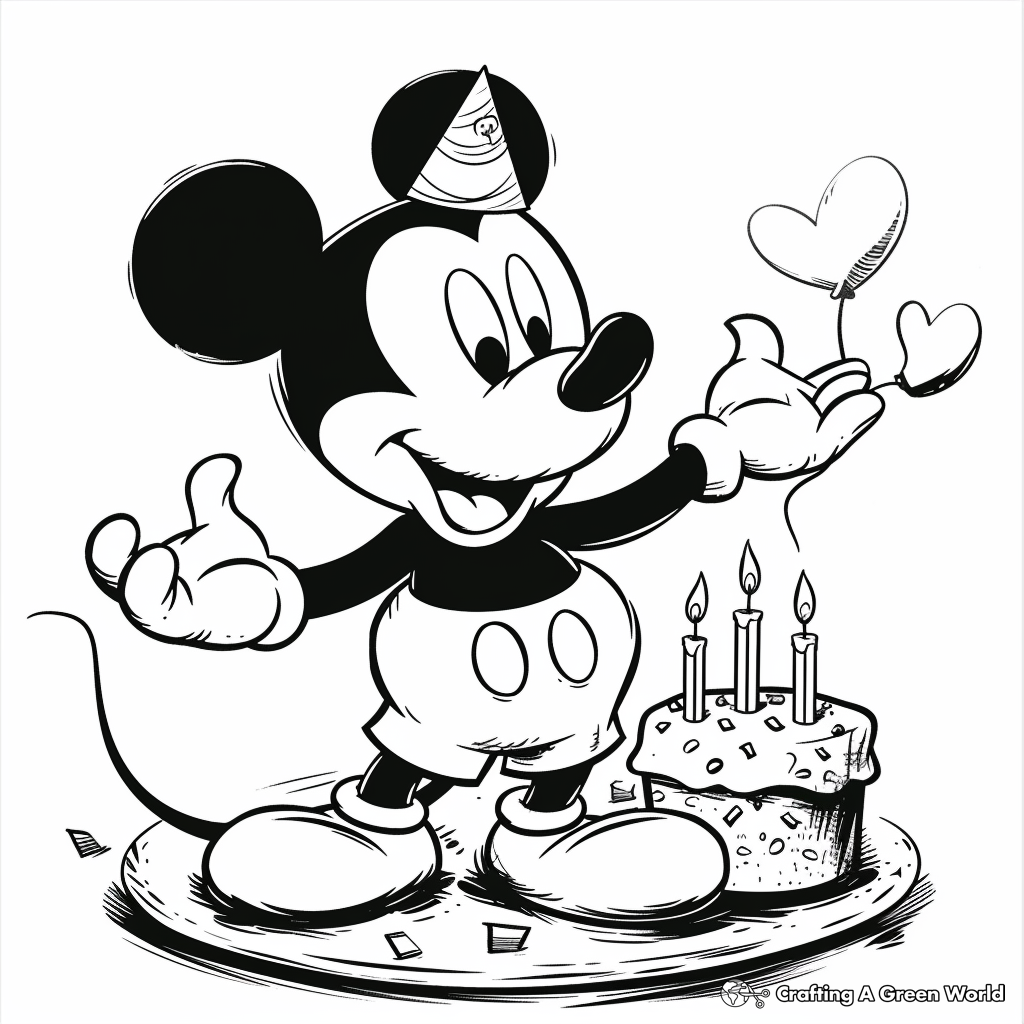 Mickey Mouse Coloring Pages Free Printables 135