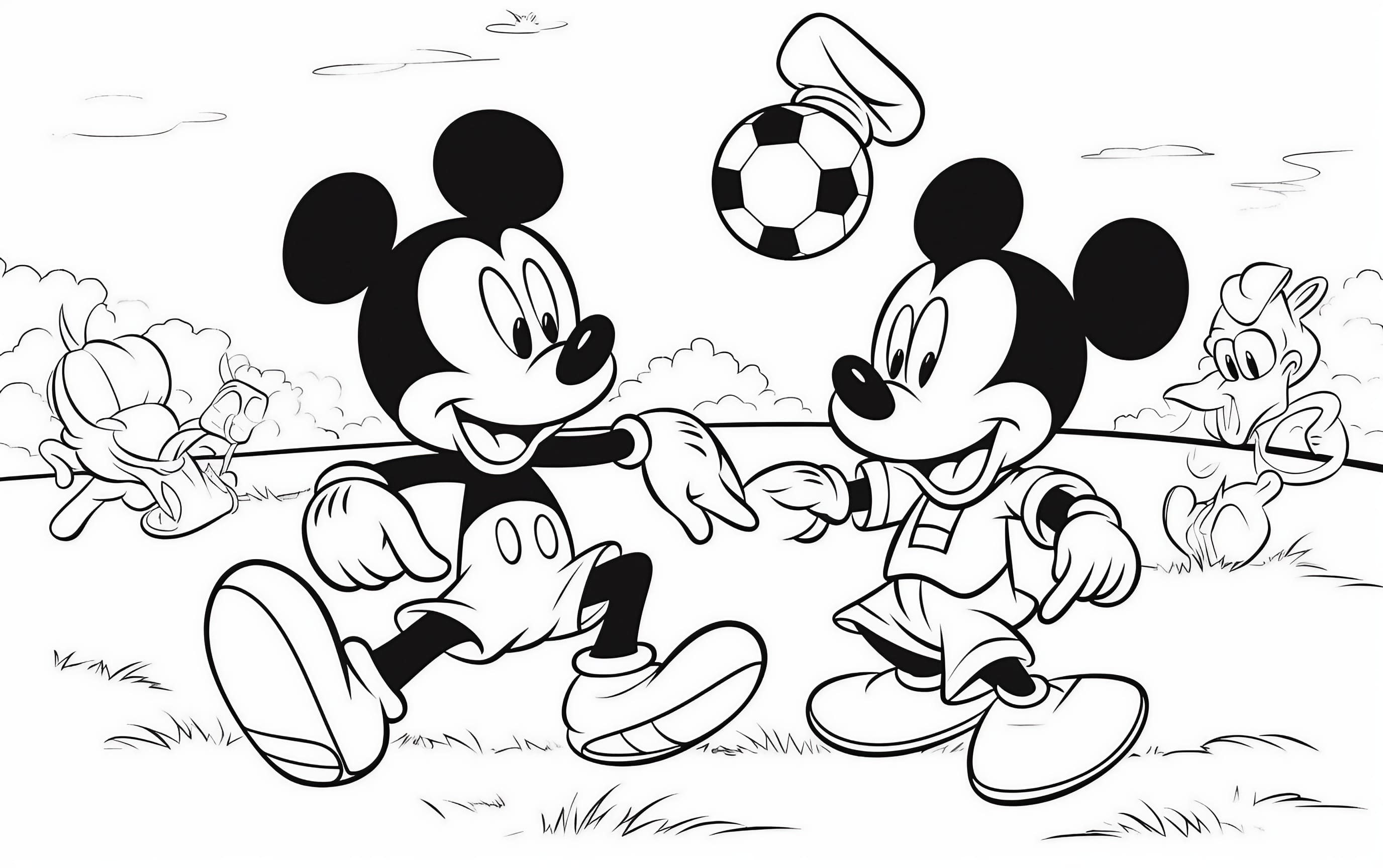 Mickey Mouse Coloring Pages Free Printables 136