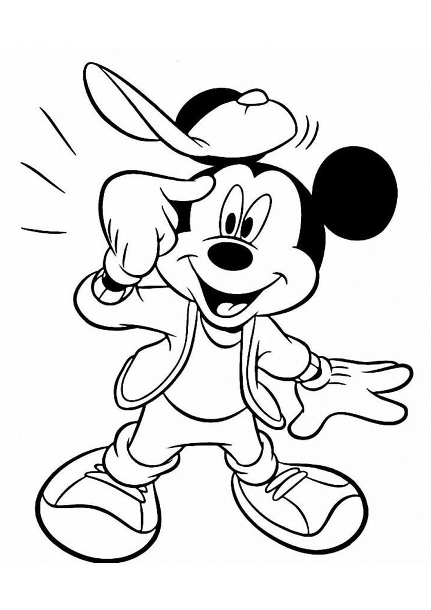 Mickey Mouse Coloring Pages Free Printables 138