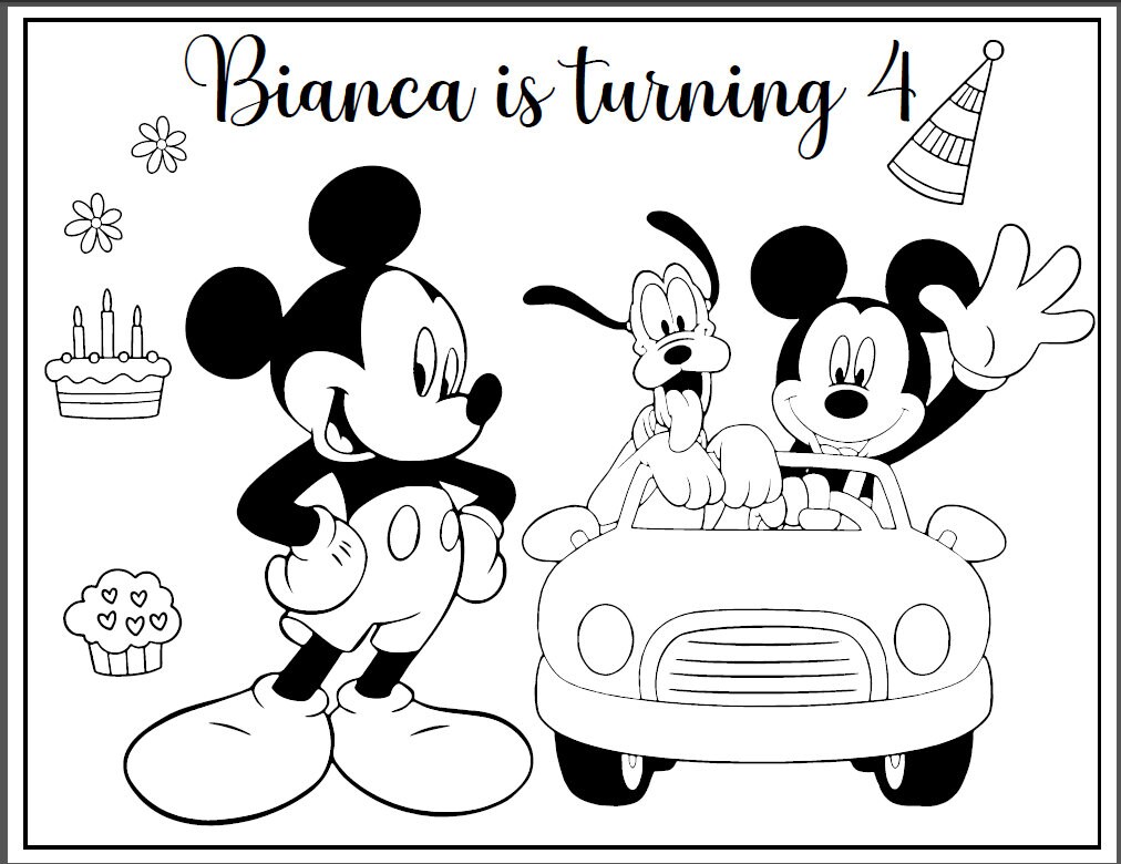 Mickey Mouse Coloring Pages Free Printables 159