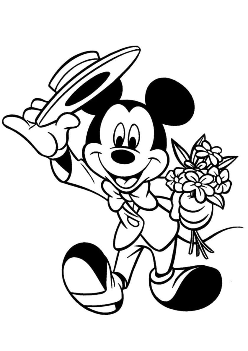 Mickey Mouse Coloring Pages Free Printables 160