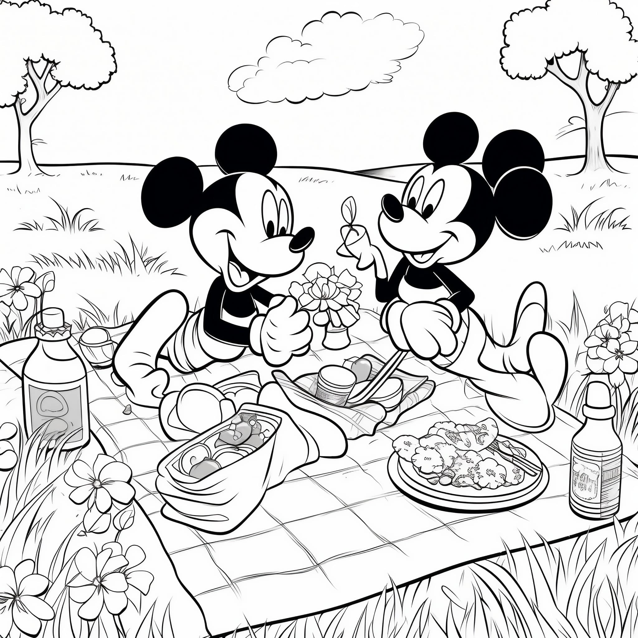 Mickey Mouse Coloring Pages Free Printables 163