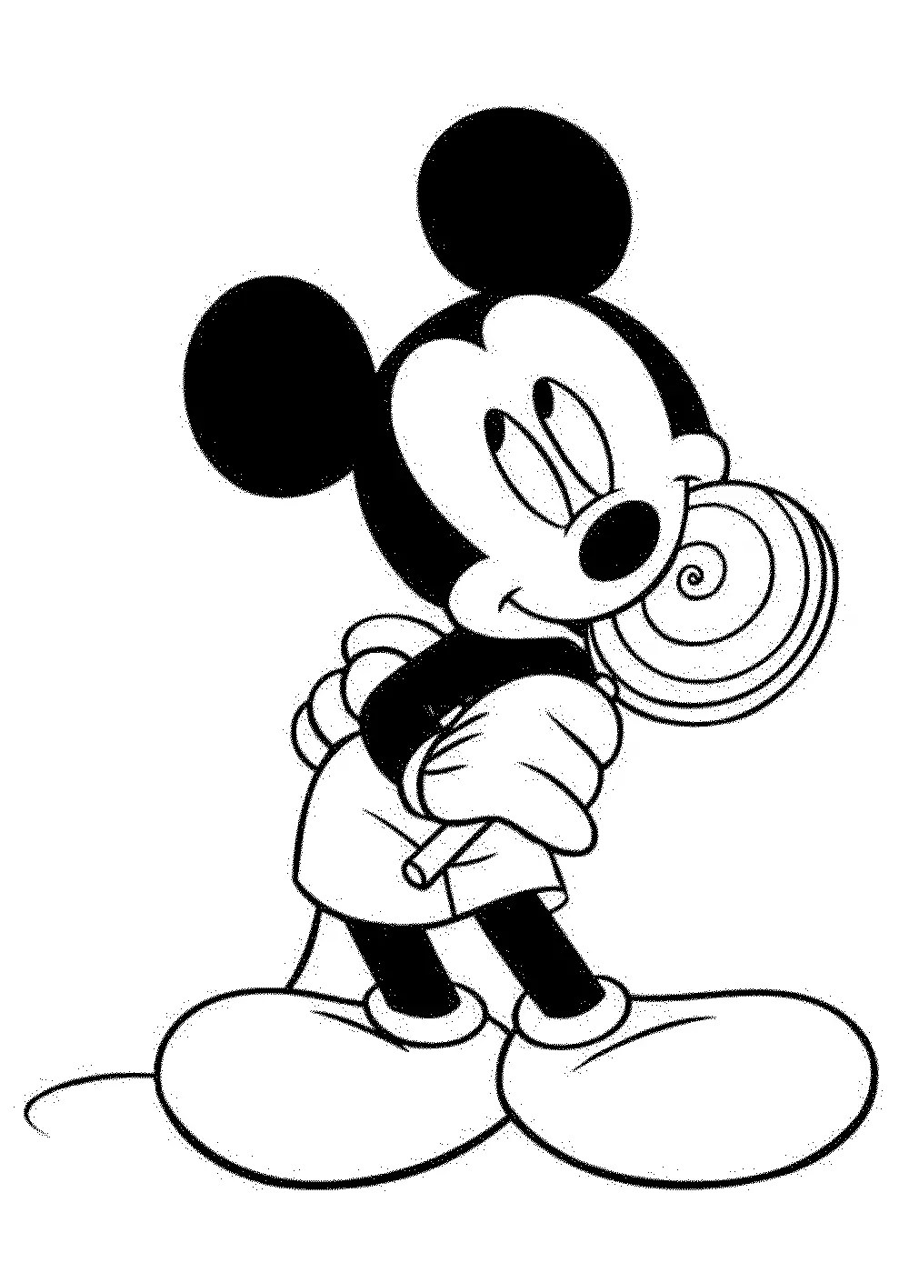 Mickey Mouse Coloring Pages Free Printables 164