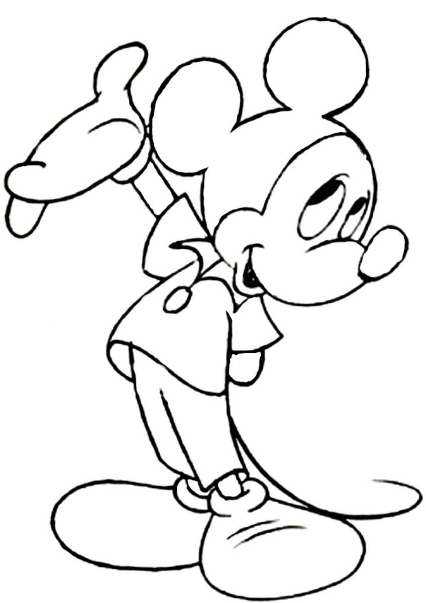 Mickey Mouse Coloring Pages Free Printables 19