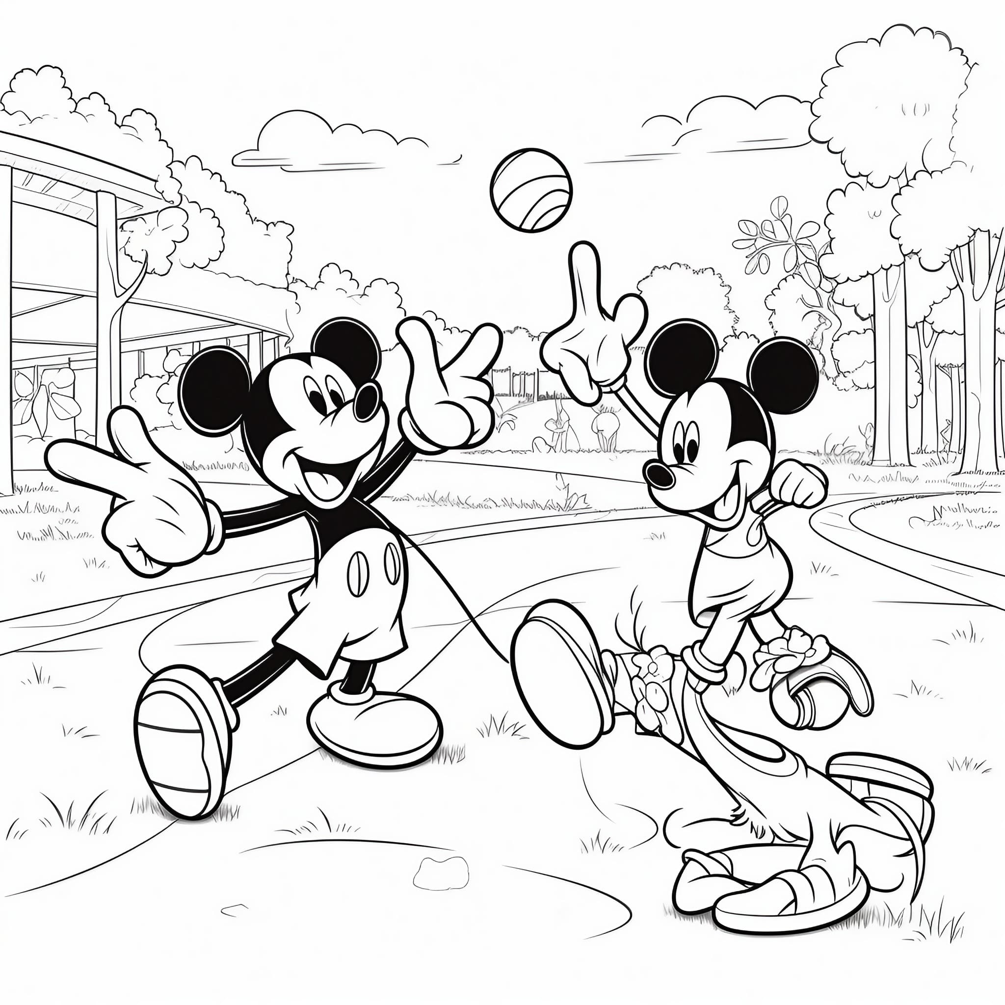 Mickey Mouse Coloring Pages Free Printables 20