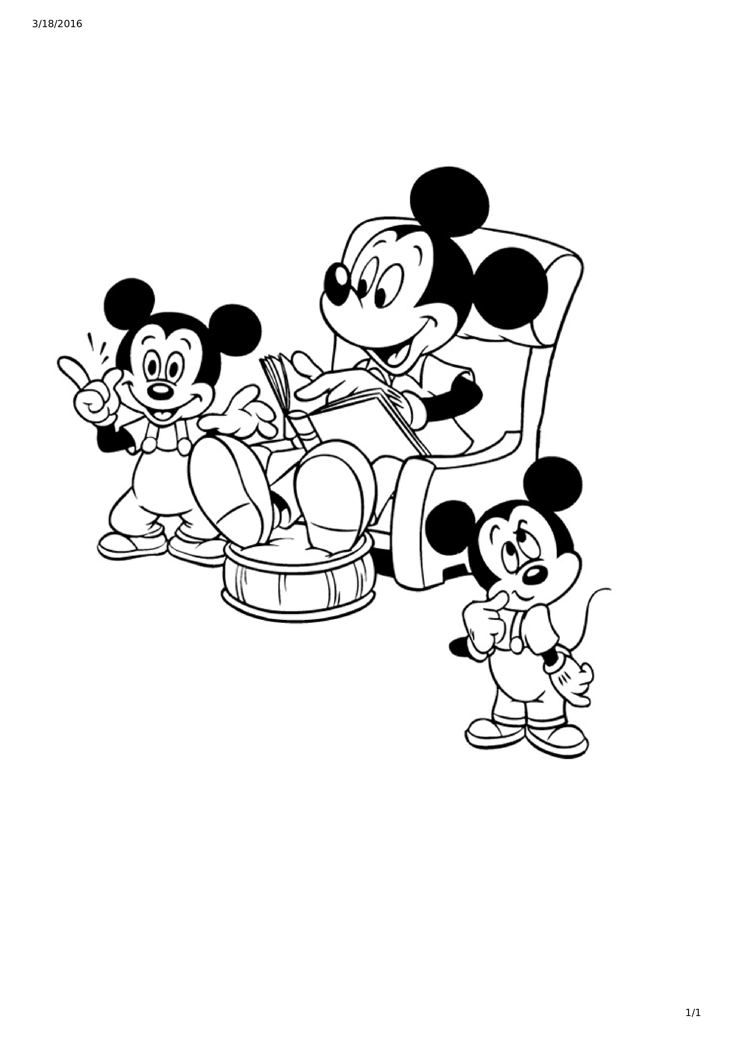 Mickey Mouse Coloring Pages Free Printables 23