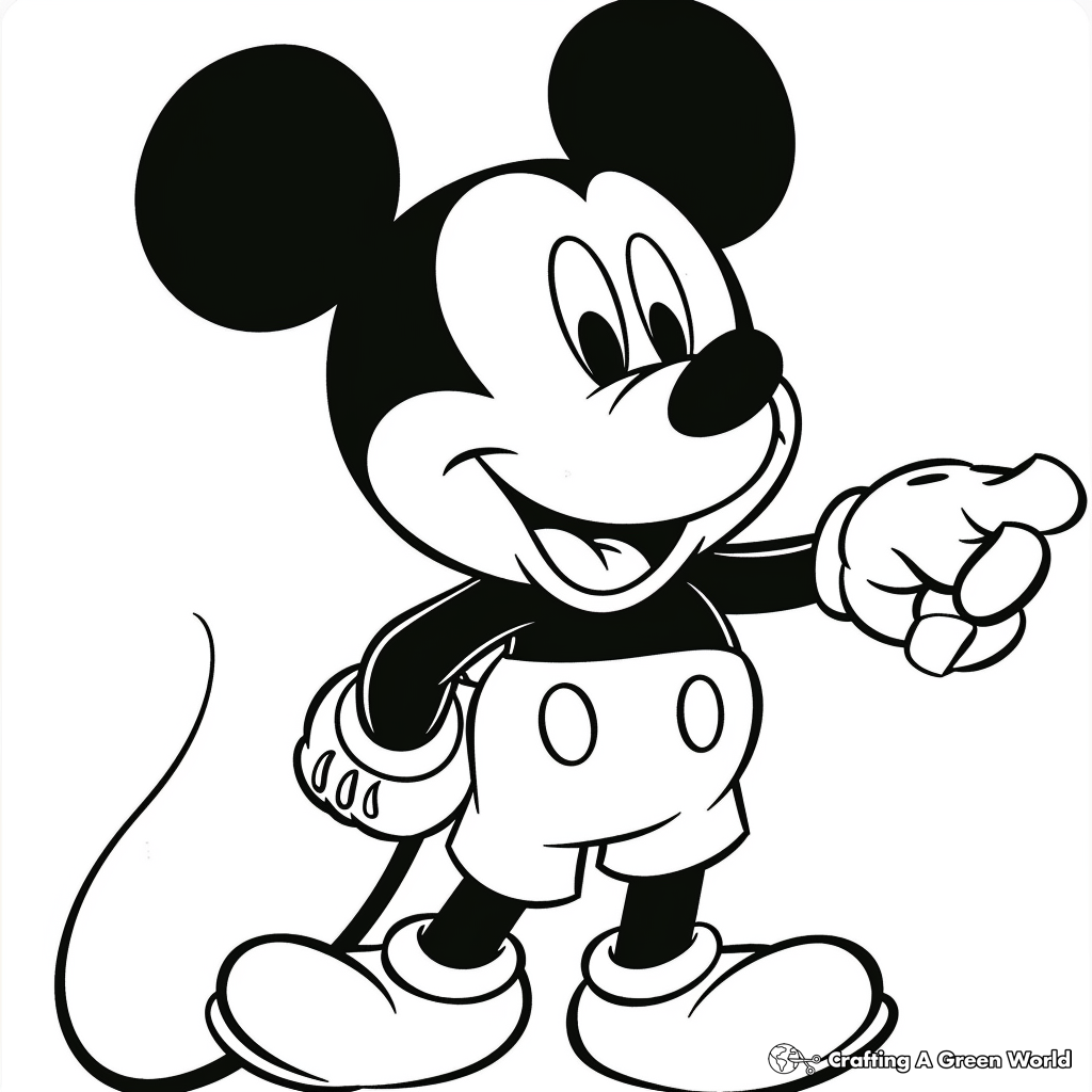 Mickey Mouse Coloring Pages Free Printables 39