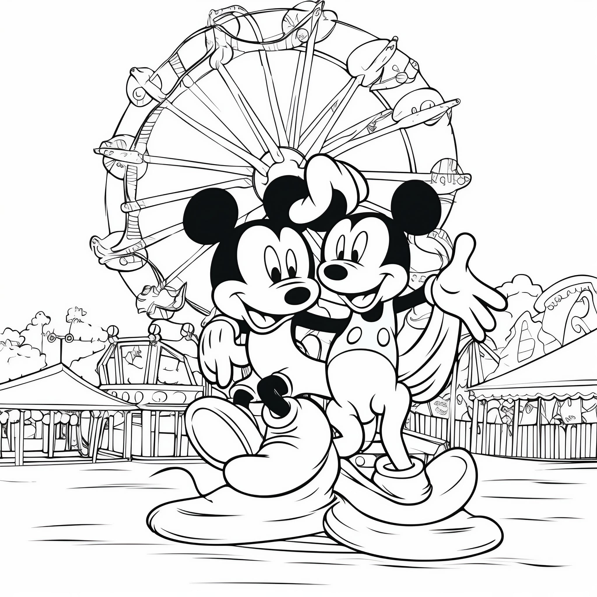 Mickey Mouse Coloring Pages Free Printables 42