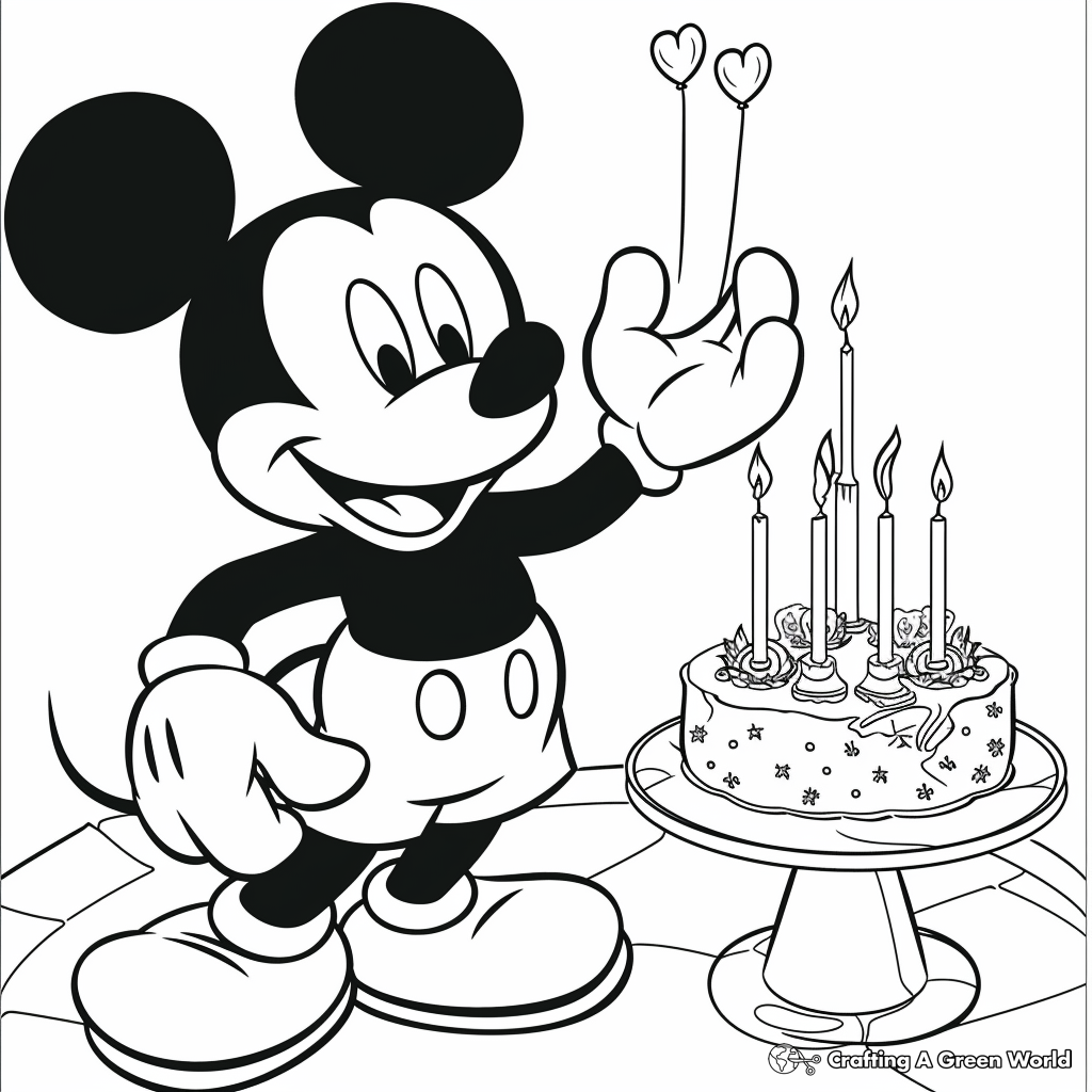 Mickey Mouse Coloring Pages Free Printables 54