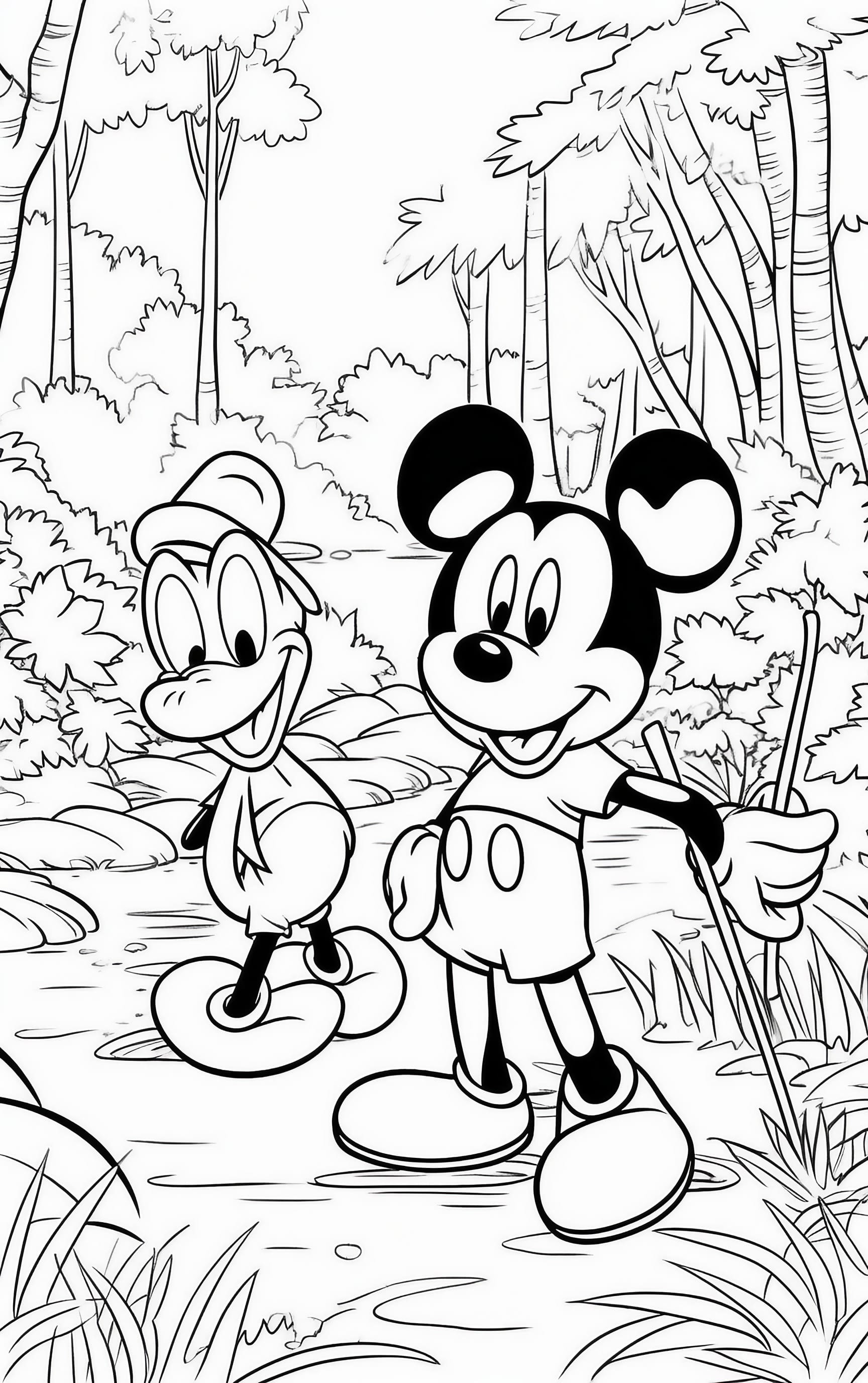 Mickey Mouse Coloring Pages Free Printables 55