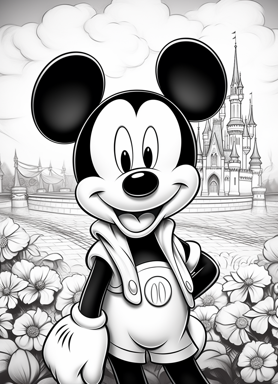 Mickey Mouse Coloring Pages Free Printables 6