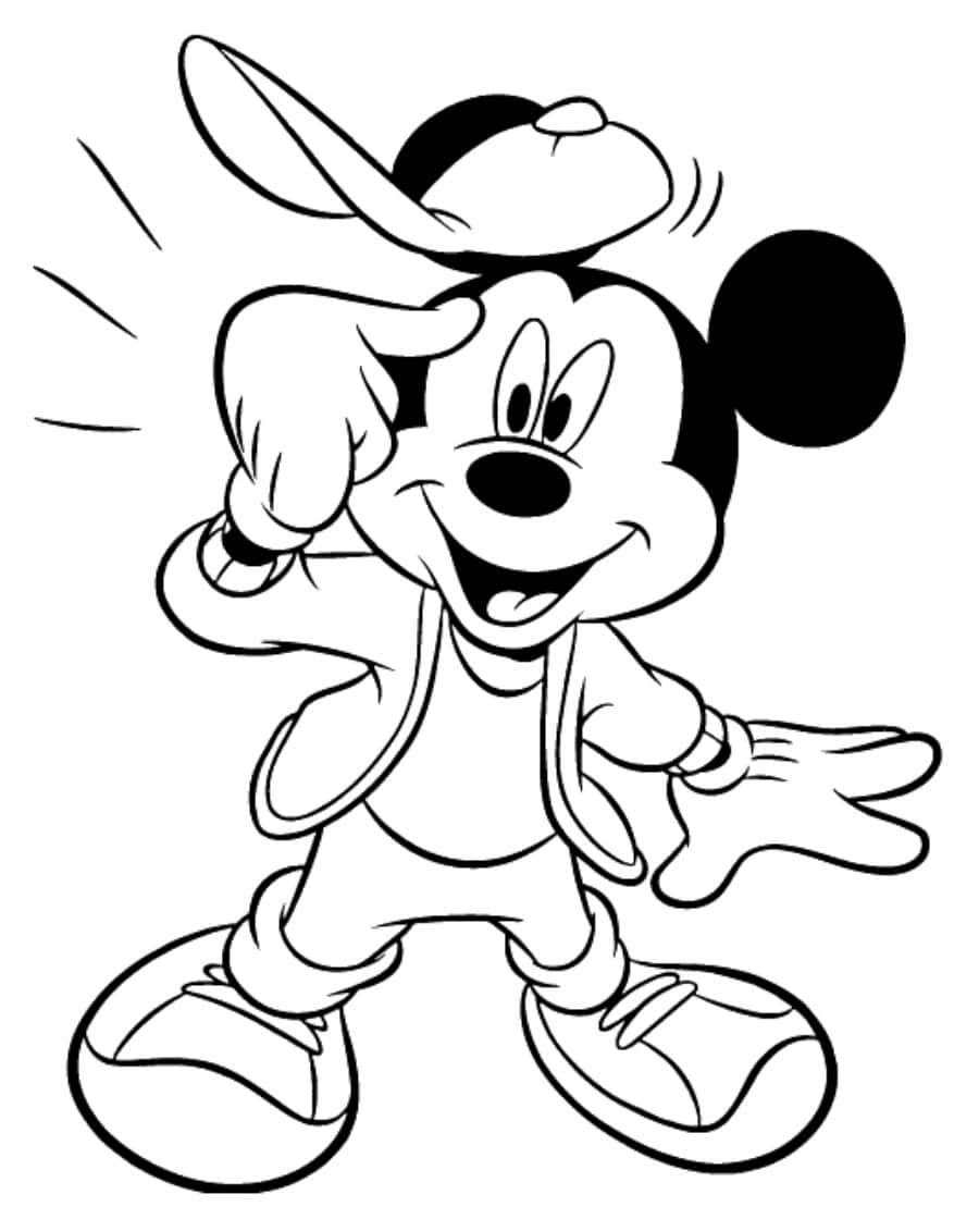 Mickey Mouse Coloring Pages Free Printables 69