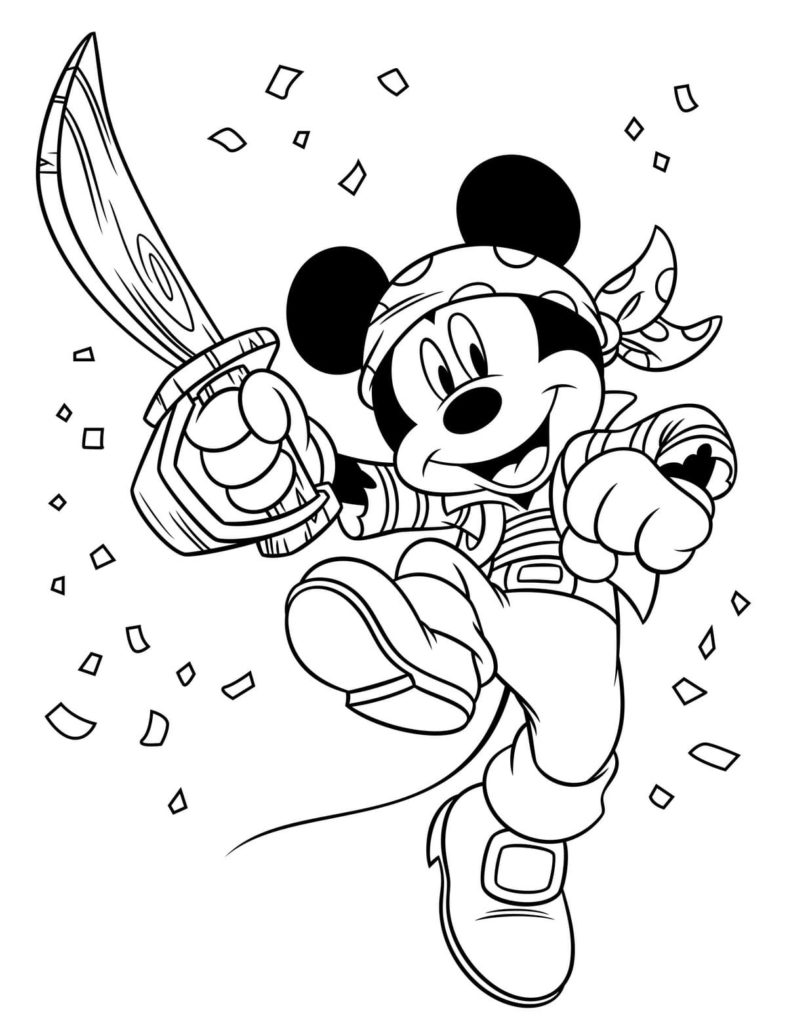 Mickey Mouse Coloring Pages Free Printables 72