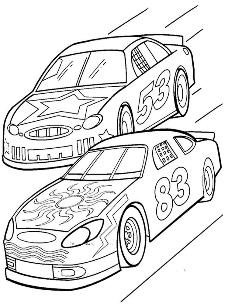 Race Car Coloring Pages for Kids 105