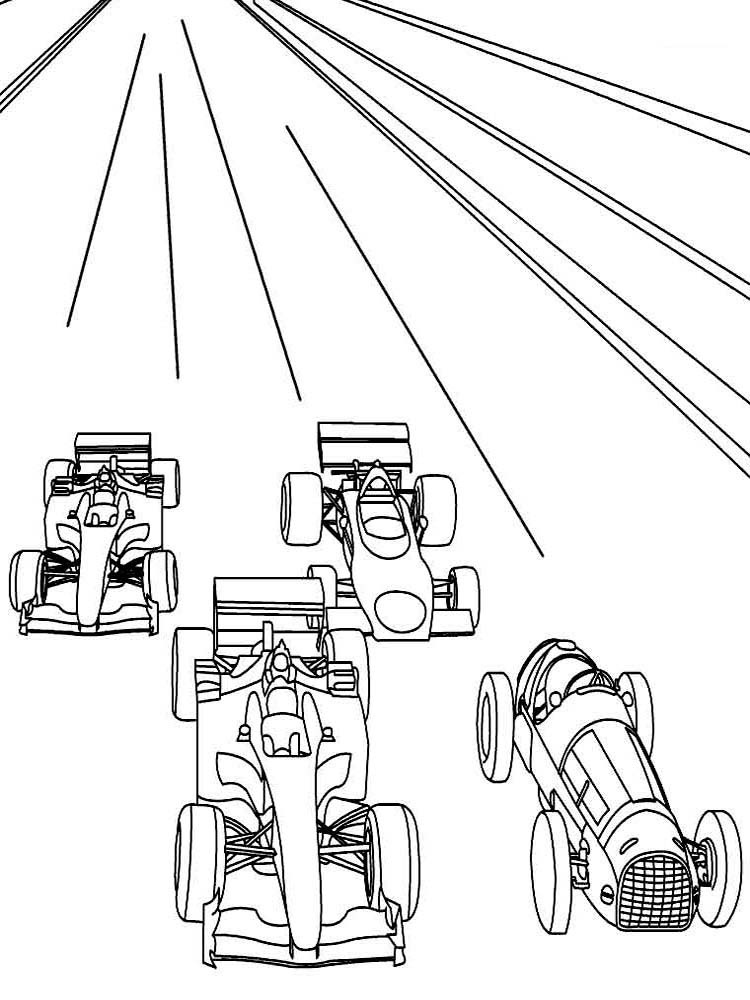 Race Car Coloring Pages for Kids 107