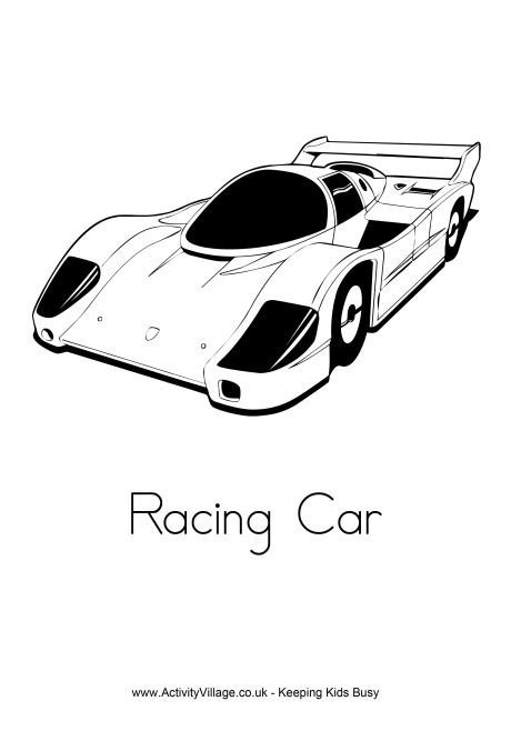 Race Car Coloring Pages for Kids 139