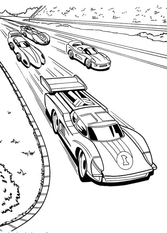 Race Car Coloring Pages for Kids 28