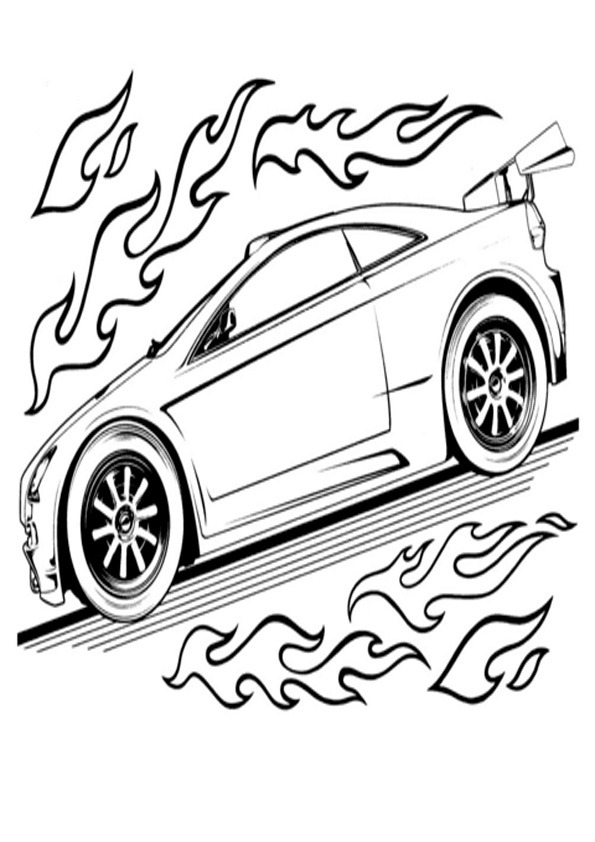 Race Car Coloring Pages for Kids 29