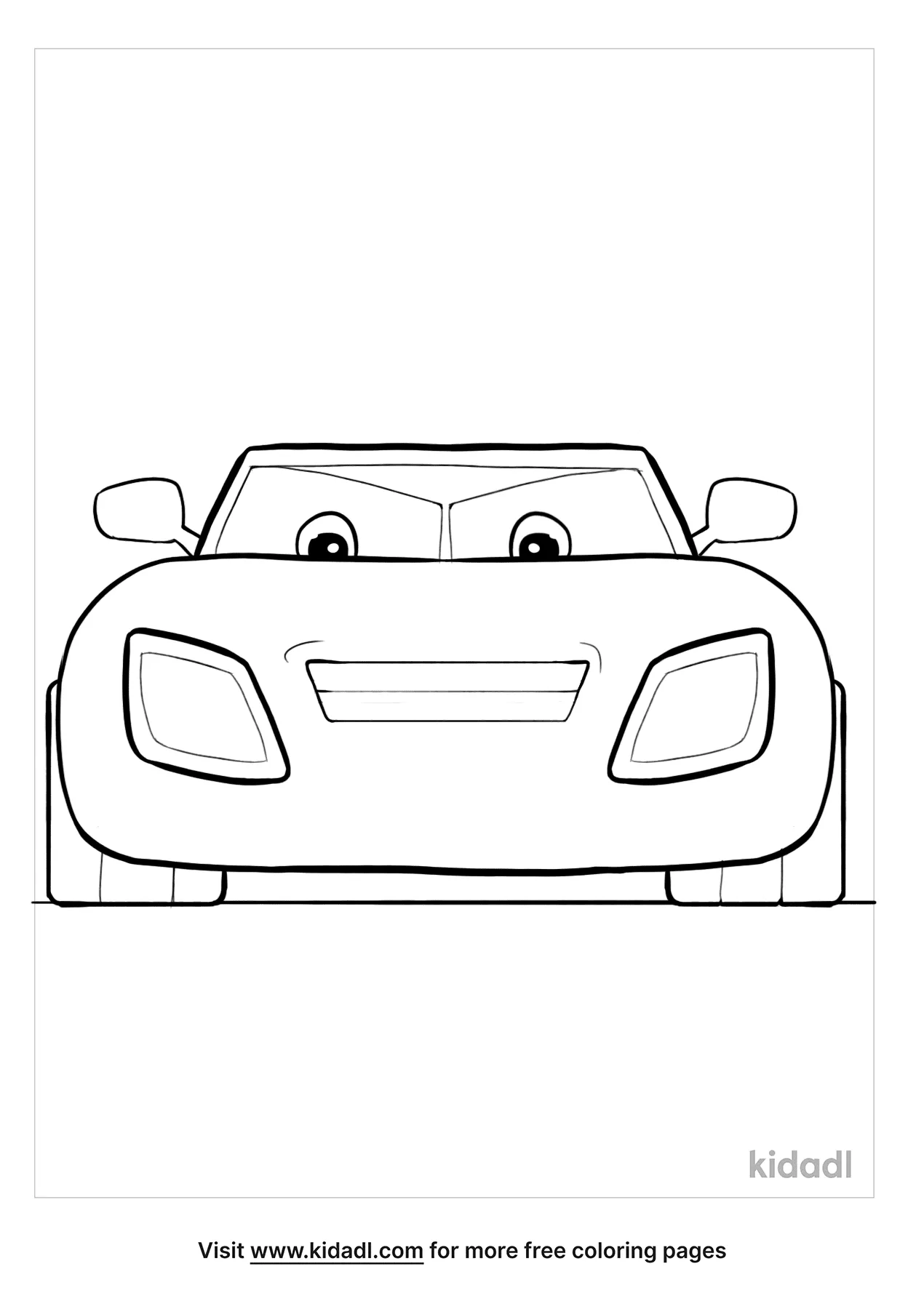 Race Car Coloring Pages for Kids 35