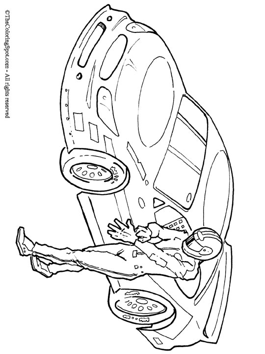 Race Car Coloring Pages for Kids 73