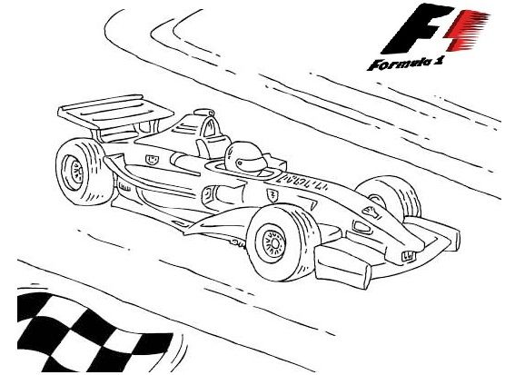 Race Car Coloring Pages for Kids 84