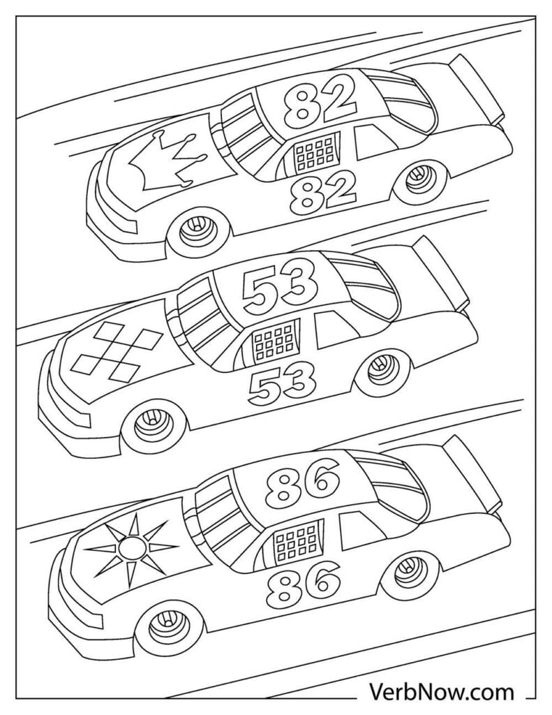 Race Car Coloring Pages for Kids 91