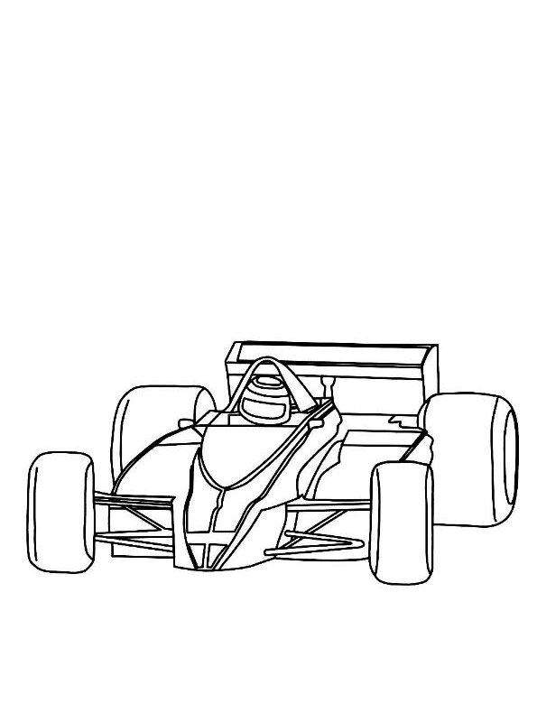 Race Car Coloring Pages for Kids 95