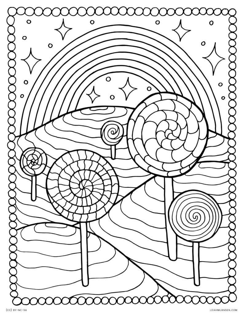 Rainbow Coloring Pages Free Printable 113