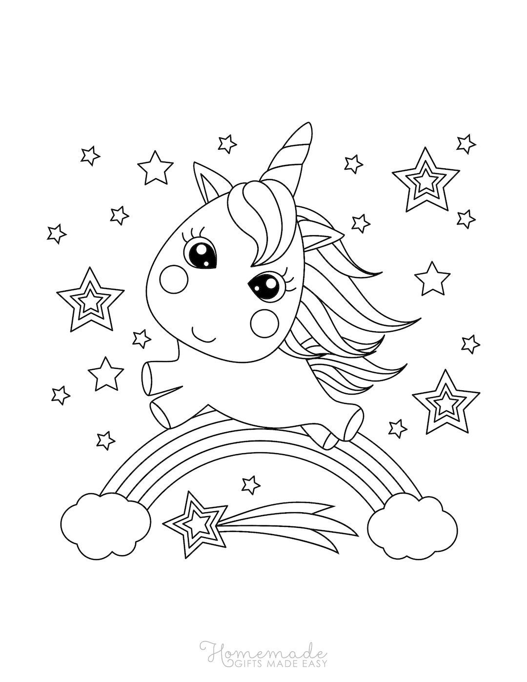 Rainbow Coloring Pages Free Printable 116