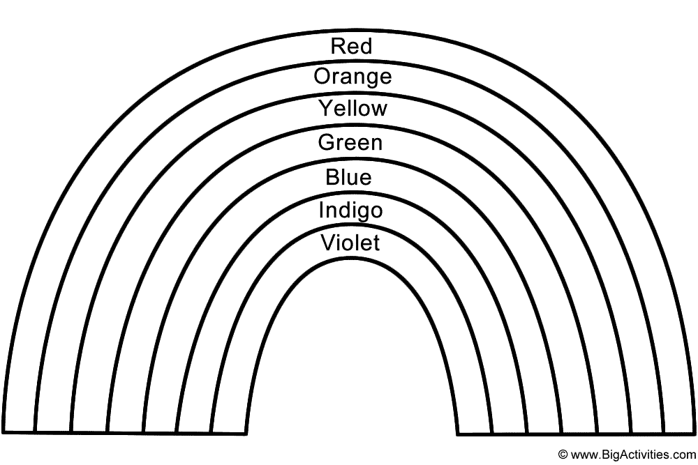 Rainbow Coloring Pages Free Printable 124